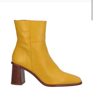ALOHAS Yellow Heeled Boots